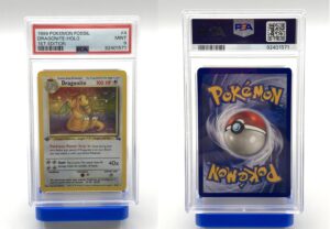 pokémon dragonite (fo 4) fossil single slab (psa9)