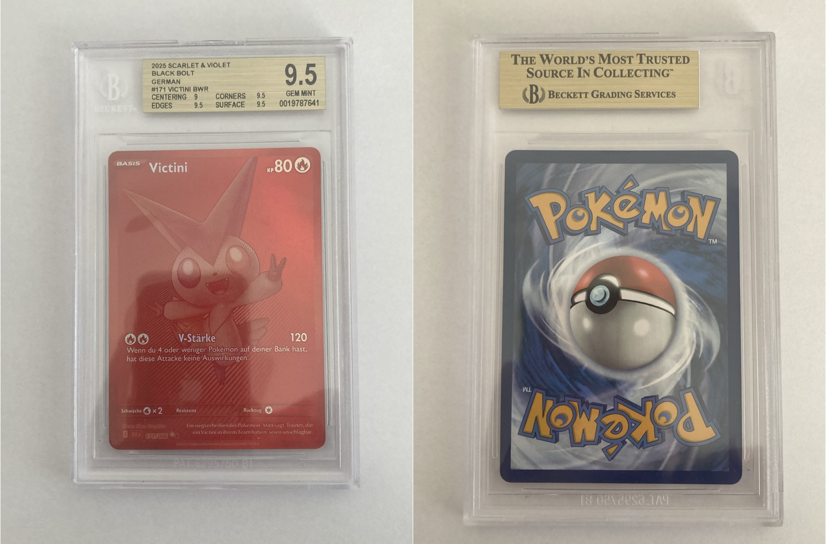 pokémon victini v (blk 171) farbenschock single slab (psa10) (kopie) pokémon victini v (blk 171) farbenschock single slab (psa10) (kopie)